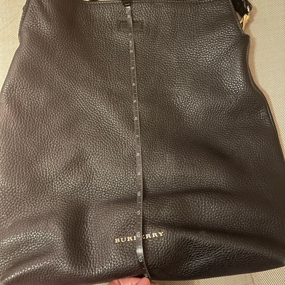 Burberry Black Pebbled Leather Handbag - Picture 7 of 8